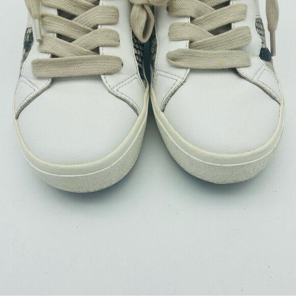 Steve Madden 'Sienna' Multi Snake Sneakers White Leather  Multi-snake, Sz 6 - Picture 7 of 15